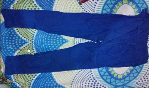Blue Casual Pants