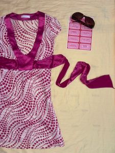 🎀 y2k hot pink babydoll top 🎀