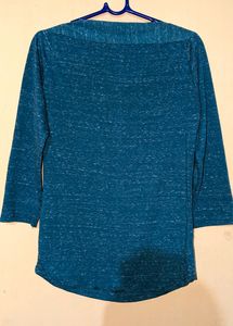 Women Solid Regular Sea Green Top