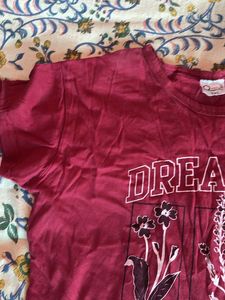 Pure Cotton Material T Shirt For Summer