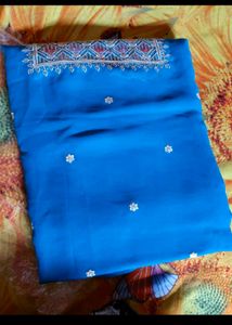 Elegant Embroidered Dress Material
