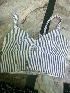 Striped Bralette Top