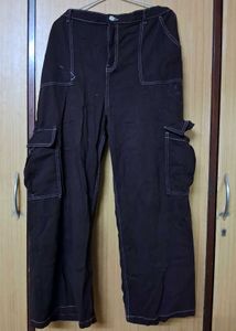 COFFEE BROWN AUSTIN WIDE LEG JEANS