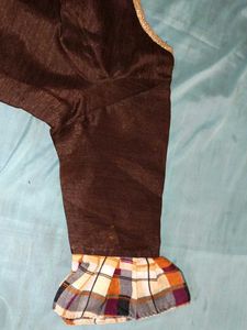 Brown Readymade Saree Blouse