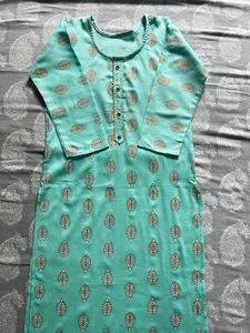 Light Sea Green Straight kurta