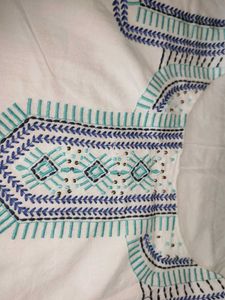 Embroidered Sleeveless Top