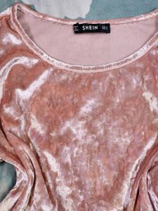 Shein Velvet Crop Top