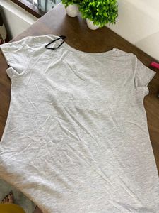 Gray Embellished Tee
