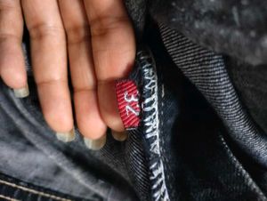 Black Wash Wide Leg Jeans