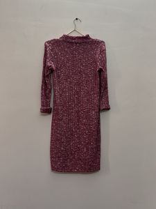 Rose Colour Bodycon Dress