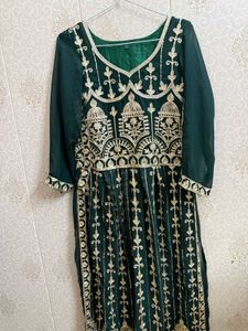 Elegant Green Ethnic Gown