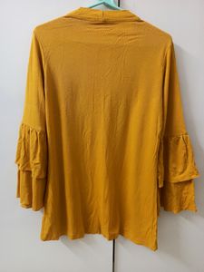 Women&#39;s Mustard Color Cardigan