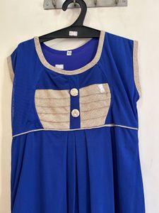 Blue Sleeveless Dress