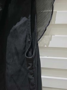 Elegant Black Ruffled Dress