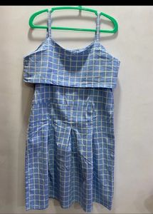 Blue Plaid Sundress