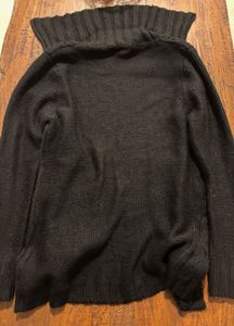 Stylish Black Knit Cardigan (buttons missing)