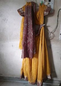 Mustard Lehenga Choli