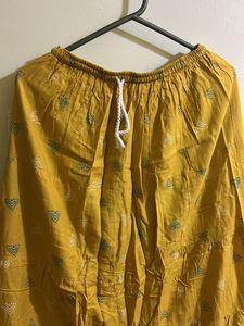 Yellow Cotton Summer Skirt