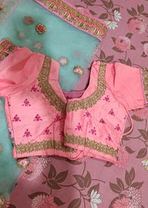 Banarsi Silk Heavy Embroidered lehnga With Choli