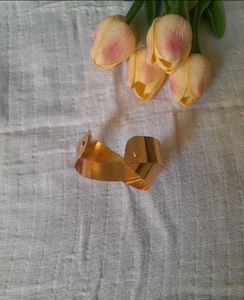 Chic Gold Tone Stackable Cuff Bracelet