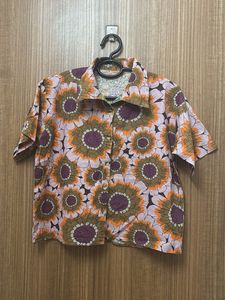 Floral Print Short Sleeve Shirt