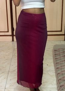 Burgundy Skirt
