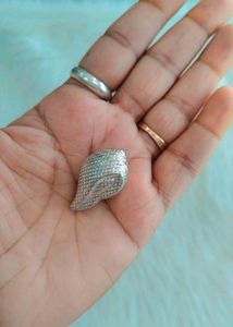 Pure Silver Seashell For Pooja Used ( Shunk)