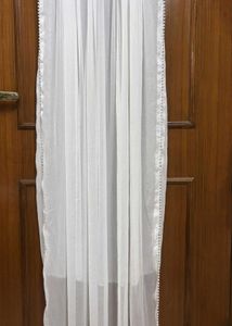 Beads &amp; Stones White Dupatta