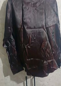 Mens Party Wear Silk Blend Triple Collor Shirt