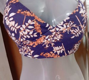 Floral Print Bra