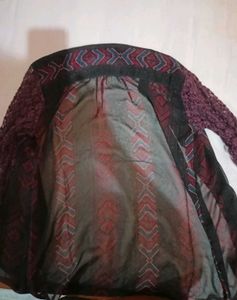 Boho Sheer Button-Down Top