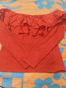 Stunning Red Colour Top ❤️