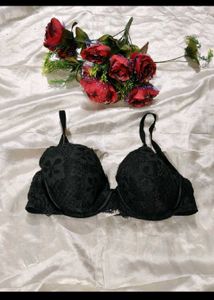 Black Lace Bra