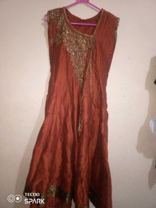 Elegant Brown Ethnic Dress