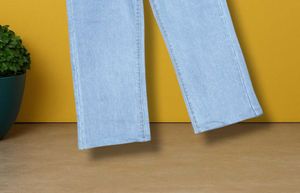 N@01 Size-30 Light Wash Wide Leg Jeans
