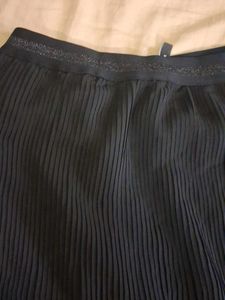 Pleated Black Skirt