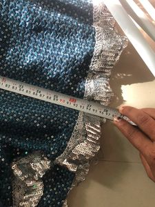 Teal &amp; Silver Girls&#39; Indian Dress Set
