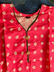 Pink Printed Kurta
