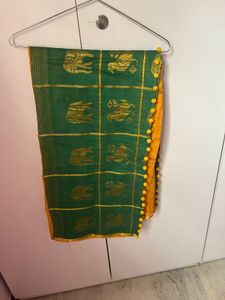Zari Weaved Pure Silk Dupatta