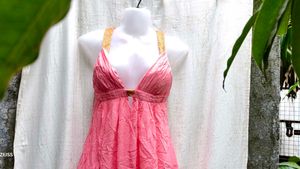 7156 SEXY CORAL PARTY DRESS