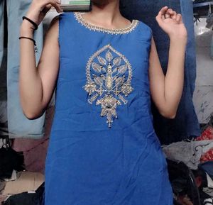 Sleeveless Short Kurti 🎀🪷