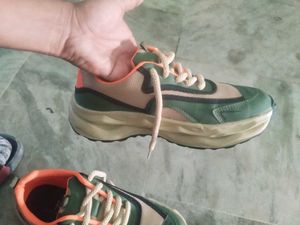 Stylish Green Sneakers