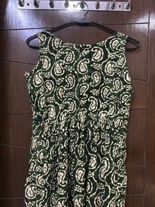 Paisley Print Sleeveless Dress