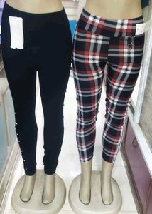 Houndstooth Cotton Jeggings