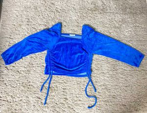 Blue Velvet CropTop