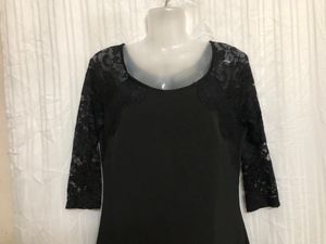 Eiki  Black Half Sleeve Dress