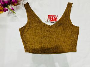 Brown Sleeveless Top
