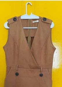 Tan Sleeveless Dress