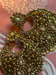 Vintage Gold Statement Jhumkas