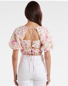 Forever New TATIANA TIEBACK LINENCROP
